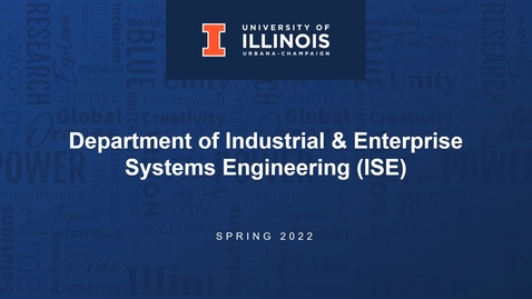 Thumbnail for entry Spring 2022 ISE Presentation