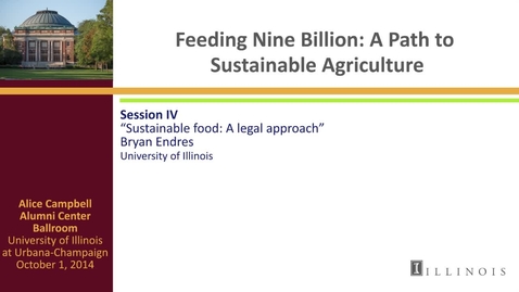 Thumbnail for entry Day 2 - Session IV - Sustainable food: A legal Approach