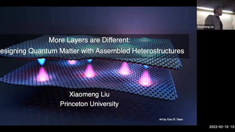 Thumbnail for entry Condensed Matter Seminar - Xiaomeng Liu, Princeton University