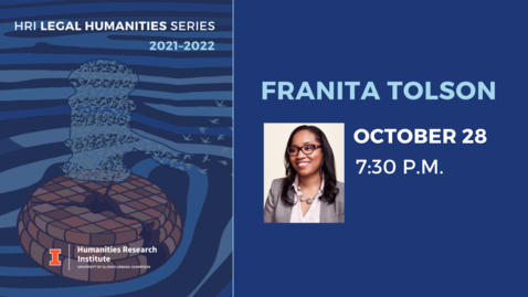 Thumbnail for entry Legal Humanities Lecture: Franita Tolson