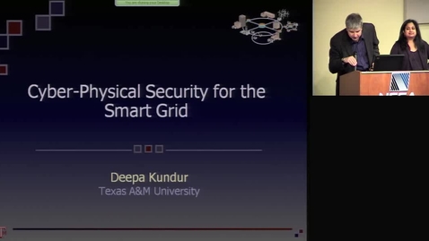 Thumbnail for entry Cyber-Physical Security for the Smart Grid