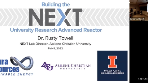 Thumbnail for entry NPRE 596 Seminar- Rusty Towell (2/8/22)