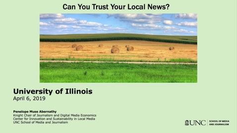 Thumbnail for entry Can You Trust Your Local News?