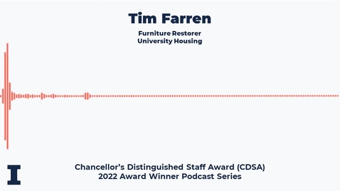Thumbnail for entry Tim Farren  - Chancellor's Distinguished Staff Award (CDSA) Award: 2022 Winner