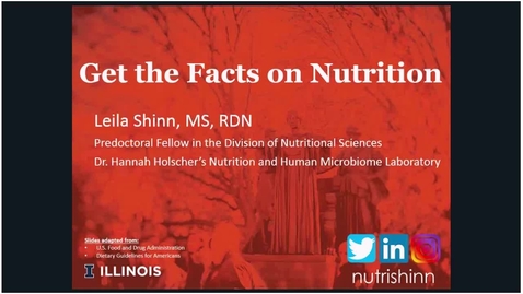 Thumbnail for entry Wellness Webinar Series: Get the Facts on Nutrition