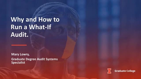 Thumbnail for entry Why and How to Run a What-If Audit