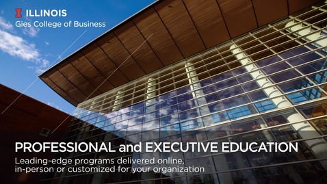 Thumbnail for entry Executive Education Overview
