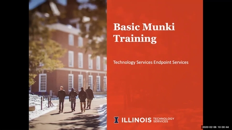 Thumbnail for entry Basic Munki Training