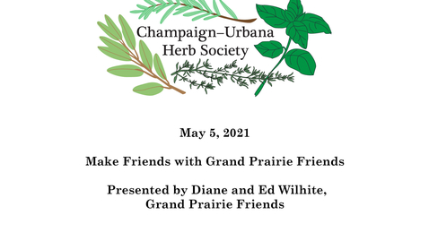 Thumbnail for entry C-U Herb Society May 5, 2021 &quot;Make Friends with Grand Prairie Friends&quot;
