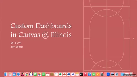 Thumbnail for entry Custom Dashboard and Report in Canvas
