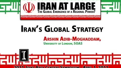 Thumbnail for entry Keynote: &quot;Iran's Global Strategy&quot;