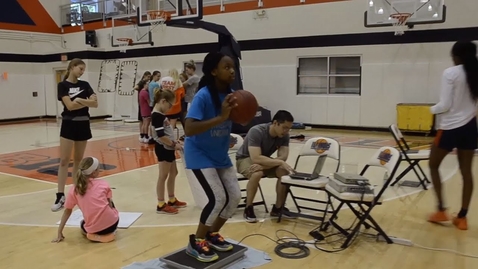 Thumbnail for entry Inspiring Young Engineers at Girl's Basketball Camp
