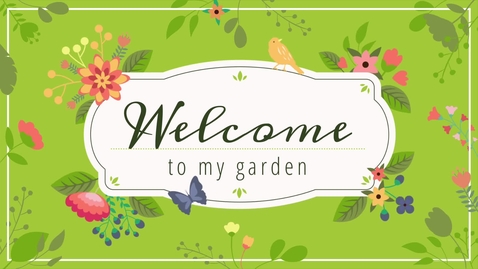 Thumbnail for entry Welcome to my Garden with Pat Sollars