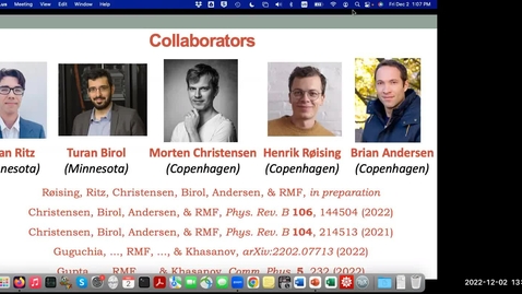 Thumbnail for entry Clip of Condensed Matter Seminar - Rafael Fernandes, University of Minnesota