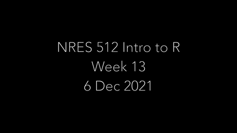 Thumbnail for entry NRES 512 Week 13 Basic GIS Operations II