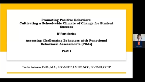 Thumbnail for entry Promoting Positive Behaviors CEU Webinar 2/11/22