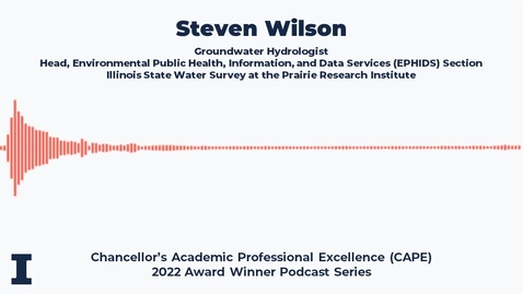 Thumbnail for entry Steven Wilson - Chancellor's Academic Professional Excellence (CAPE) Award: 2022 Winner