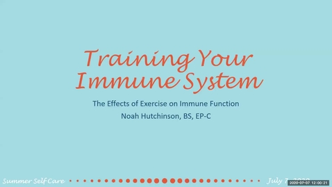Thumbnail for entry Training Your Immune System: Outlining the Effects of Exercise on Immune Function