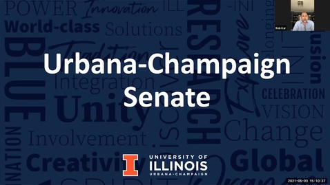 Thumbnail for entry Academic Senate Meeting, May 3, 2021