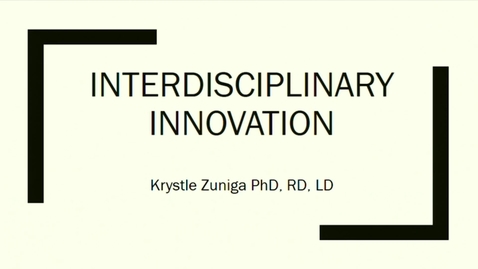 Thumbnail for entry DNS 50th Anniversary | Interdisciplinary Innovation | Krystle Zuniga, Assistant Professor, Texas State University