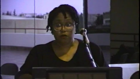 Thumbnail for Fiction and Poetry Readings: Dalma Llanos, Sarah Pemberton Strong, Lelawattee Manoo-Rahming, Vincent Neptune, Faye Harrison, Elna Lawton de Torruella, Jean Goulbourne, Donna Weir-Soley and Malachi Smith (1995)