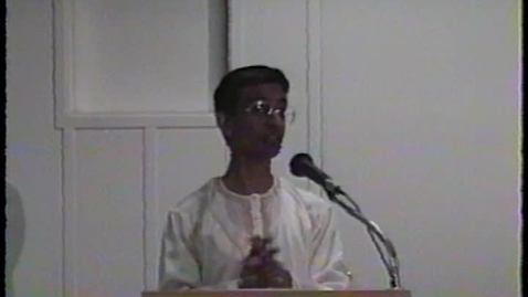 Thumbnail for Fiction and Poetry Readings: Sasenarine Persaud (1995)