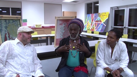 Thumbnail for Interview with Markus Schwartz and Monvelyno Alexis of Vo-Duo and Louis Leslie Marcelin &quot;Sanba Zao&quot;