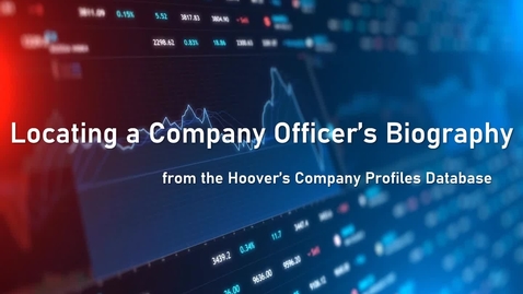 Thumbnail for Locating a Company Officer's Biography