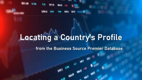 Thumbnail for Locating a Country's Profile