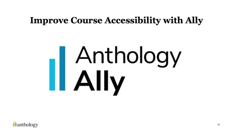 Thumbnail for entry Improve Course Accessibility with Ally