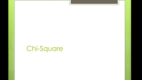 Thumbnail for Chi-square