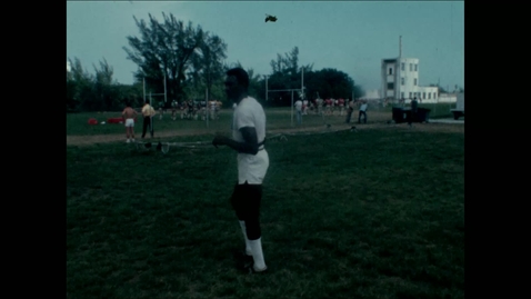 Thumbnail for entry Ray Bellamy on Greentree Practice Field in the late 1960s