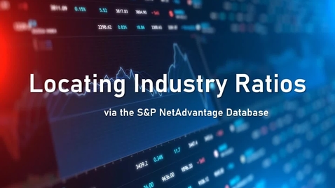 Thumbnail for Locating Industry Ratios