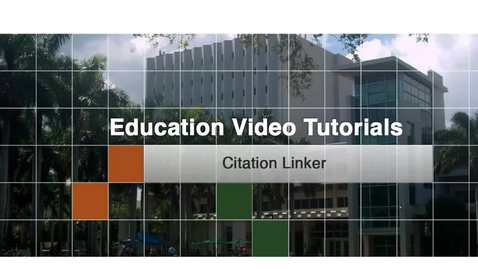 Thumbnail for Education 4 - Citation Linker