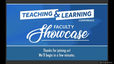 Thumbnail for Welcome (2021 Faculty Showcase)