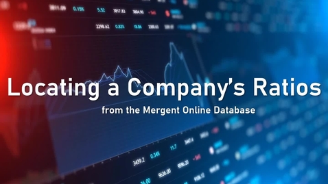 Thumbnail for Locating a Company's Ratios
