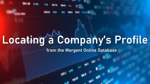 Thumbnail for Locating a Company's Profile