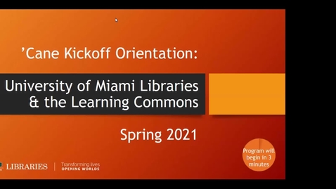 Thumbnail for entry Personalizing Your UM Education with UM Libraries and the Learning Commons