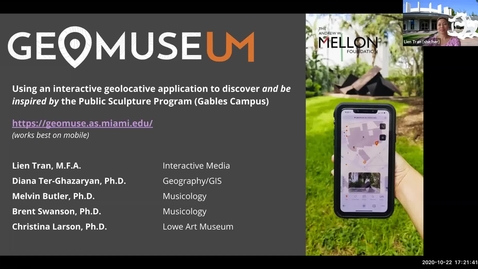 Thumbnail for GeoMuseUM: Geolocative App of Campus Public Sculptures used to Sculpt Innovative Curriculum and Music (2020 Faculty Showcase)