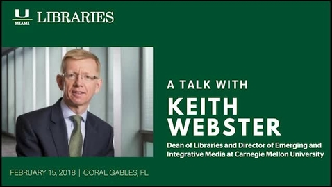 Thumbnail for A Talk with Keith Webster