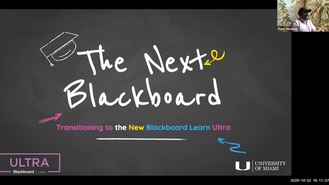 Thumbnail for The Next Blackboard: How We are Transitioning to the New Blackboard Learn Ultra LMS (2020 Faculty Showcase)