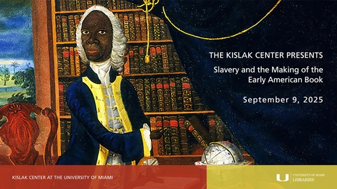 Thumbnail for Slavery and the Making of the Early American Book