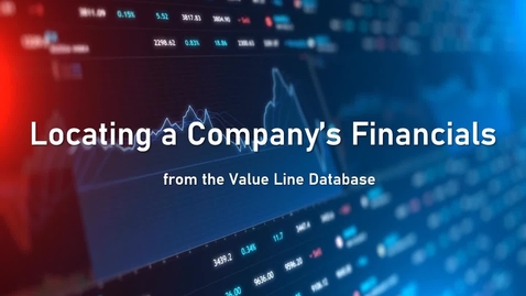 Thumbnail for Locating a Company's Financials