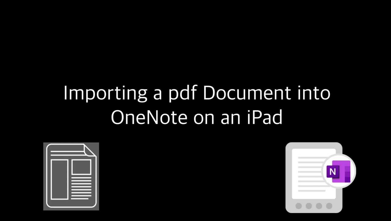 Importing a pdf document into Your Teams Notebook (OneNote) on IPad