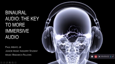 Thumbnail for entry Paul Mento Jr_ Binaural Audio: The Key to More Immersive Audio