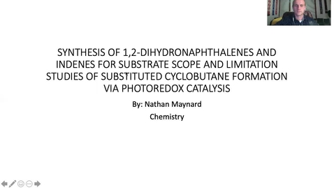 Thumbnail for entry Nathan_Maynard_Photoredox Catalysis