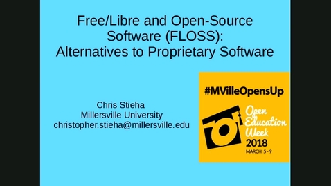 Thumbnail for entry MU Opens Up: Free/Libre and Open-Source Software (FLOSS)
