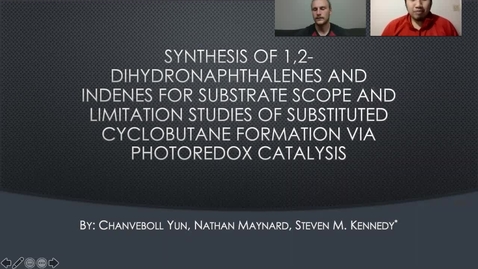 Thumbnail for entry Chanveboll Yun and Nathan Maynard Photoredox Catalysis