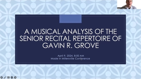 Thumbnail for entry A Musical Analysis of the Senior Recital Repertoire of Gavin R. Grove