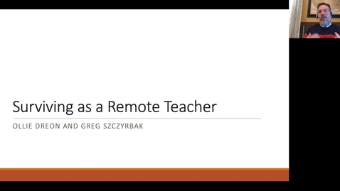 Thumbnail for entry Surviving as a Remote Teacher